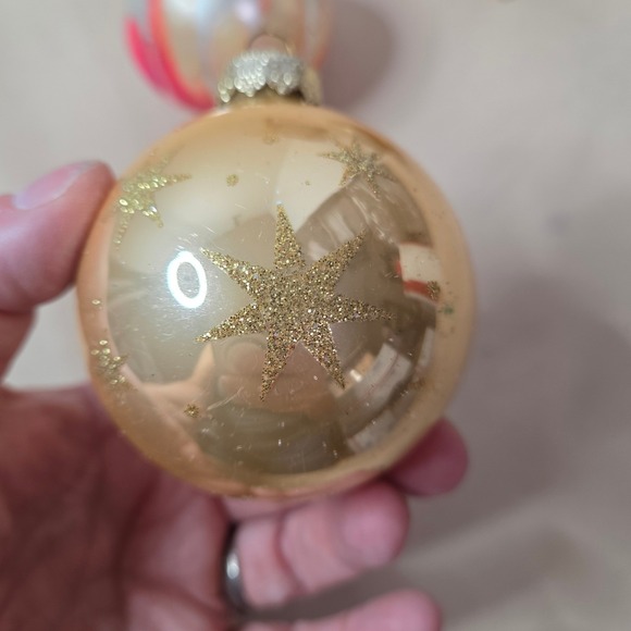 Vintage Christmas Ornaments Holiday Decoration Set of‎ 5 Decorative Balls - Picture 7 of 13